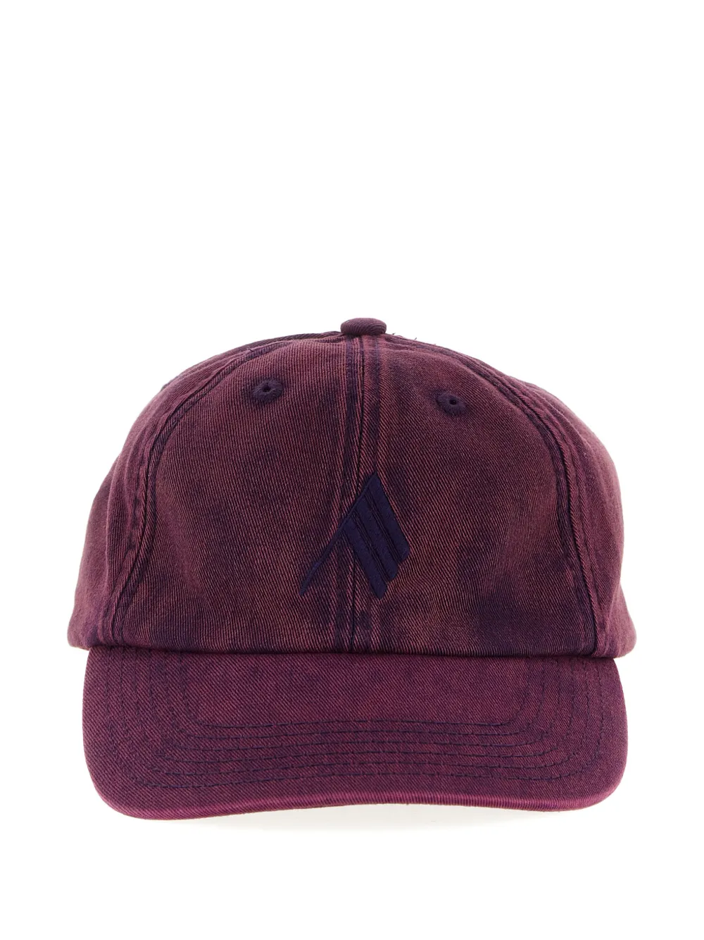 The Attico faded logo-embroidery cap - Rood