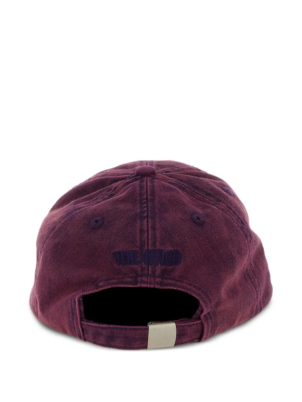 The Attico Pet met geborduurd logo en vervaagd effect Rood