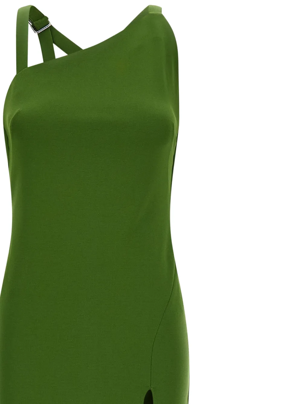 The Attico Asymmetrische maxi-jurk Groen