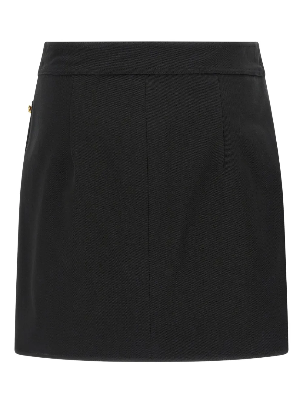 Elisabetta Franchi asymmetrical jewel button skirt - Zwart
