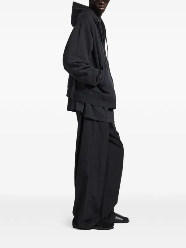 BALENCIAGA ブラック ジップアップパーカー Balenciaga ジップアップ パーカー | ブラック | FARFETCH JP