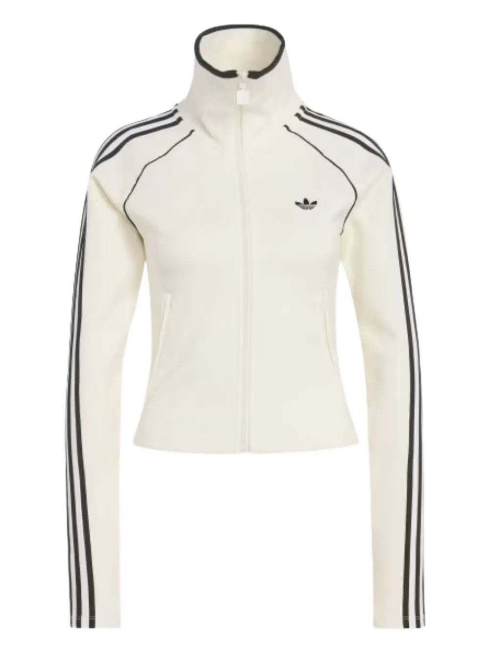 adidas Felpa Firebird con zip - Bianco