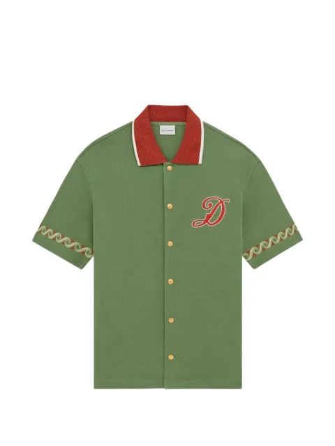 Drôle De Monsieur logo-embroidered shirt