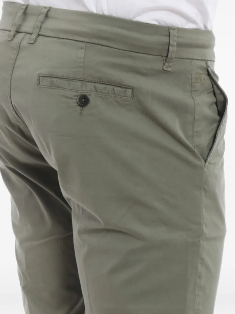  Fay Button Trousers - Green 