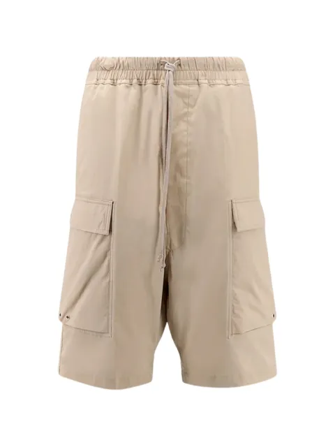 Rick Owens Shorts met cargo zakken en trekkoordtaille