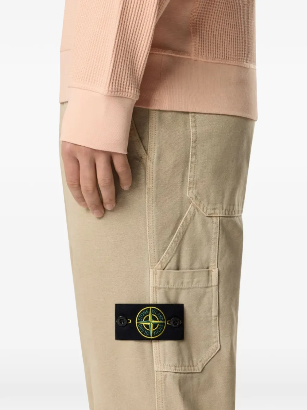 Stone Island patch-pocket trousers - Beige