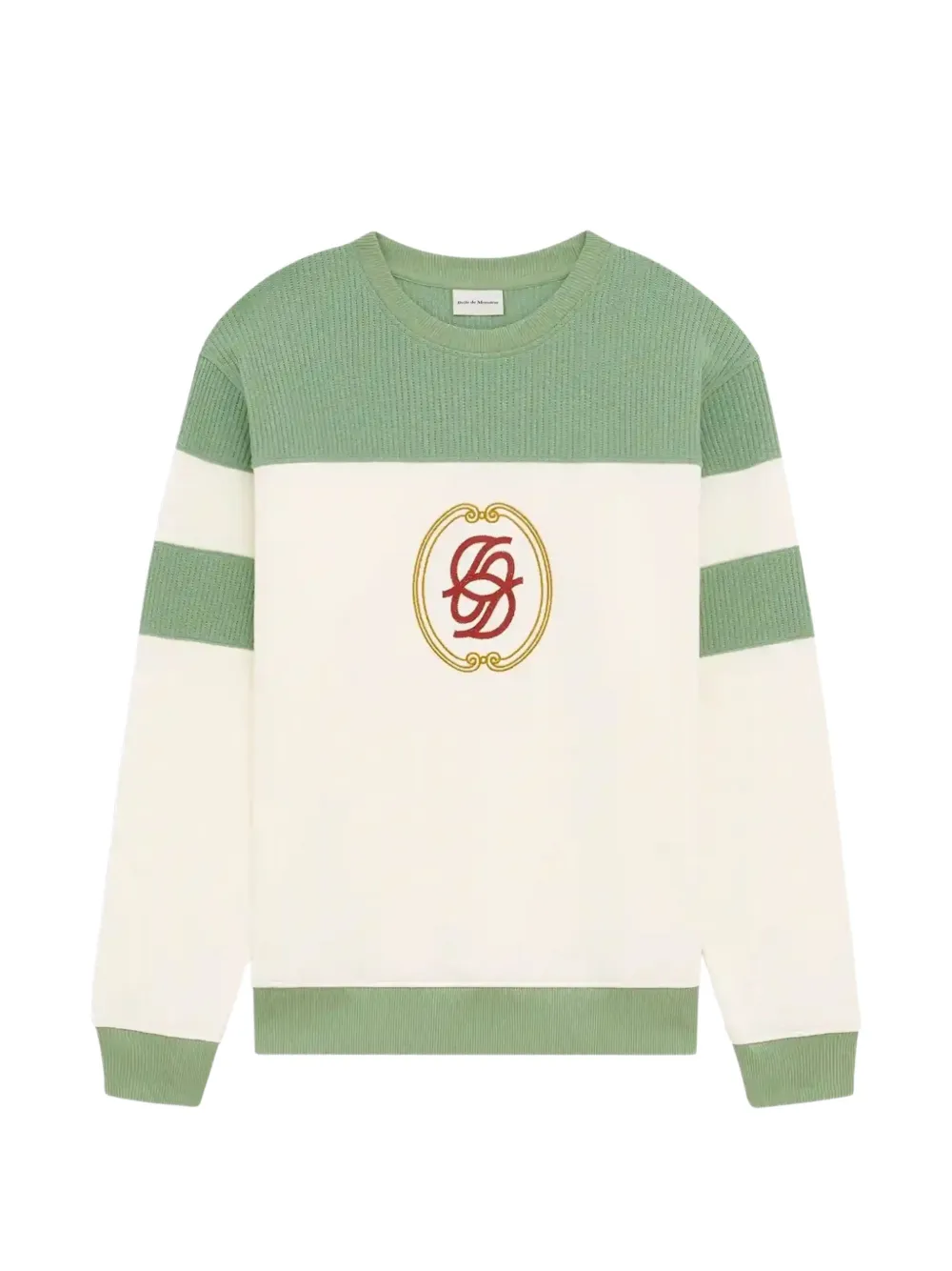 Drôle De Monsieur Felpa con logo ricamato - Toni neutri