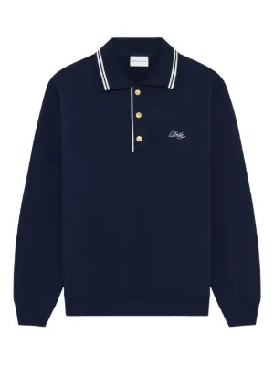 Lacoste Long Sleeve Wool Polo Shirt | Blue | FARFETCH IN