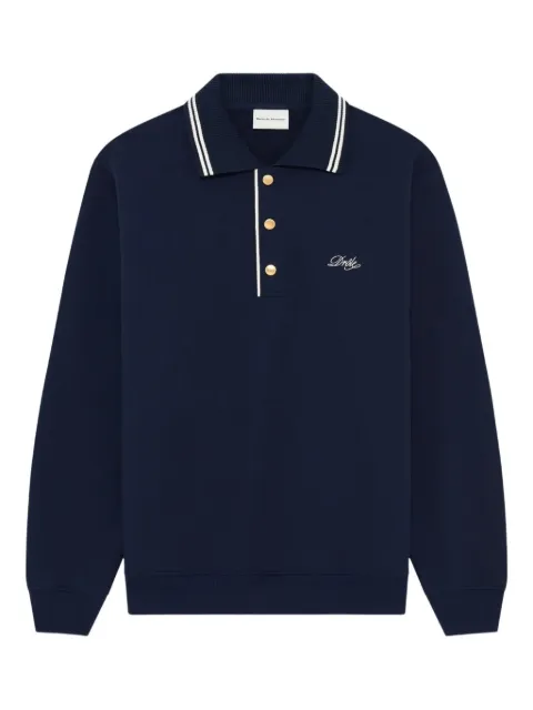 Drôle De Monsieur striped-trim polo shirt 