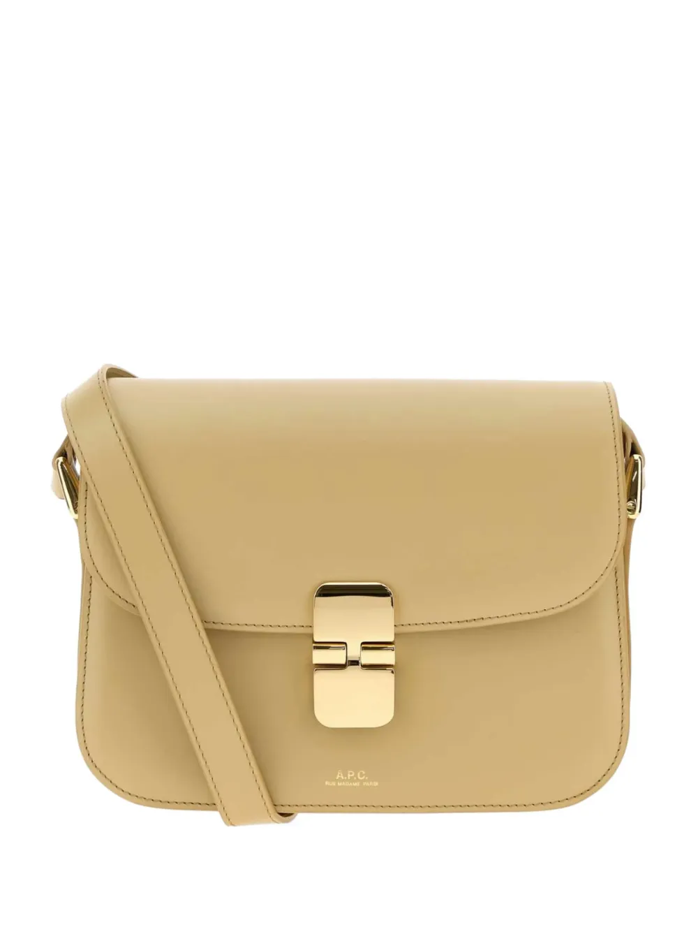 A.P.C. Grace leather shoulder bag - Marrone