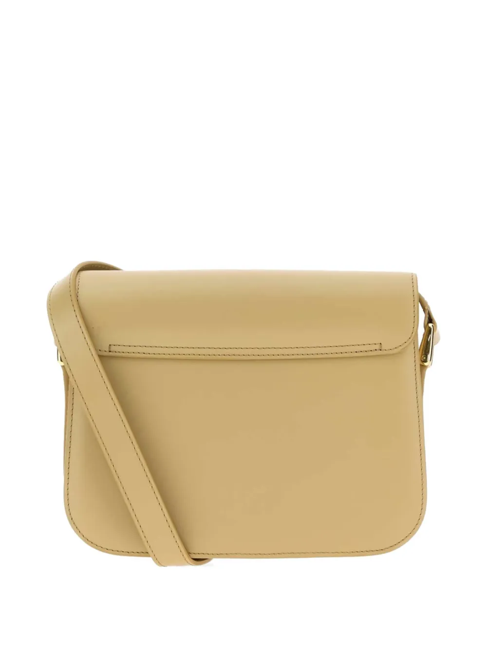 A.P.C. Grace leren schoudertas Beige