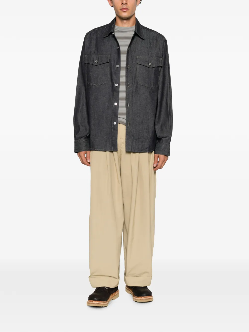 JW Anderson Denim shirtjack Blauw
