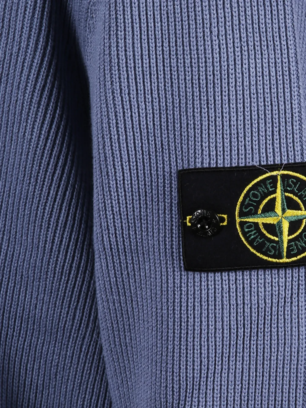 Stone Island Sweater met ronde hals en patch Blauw
