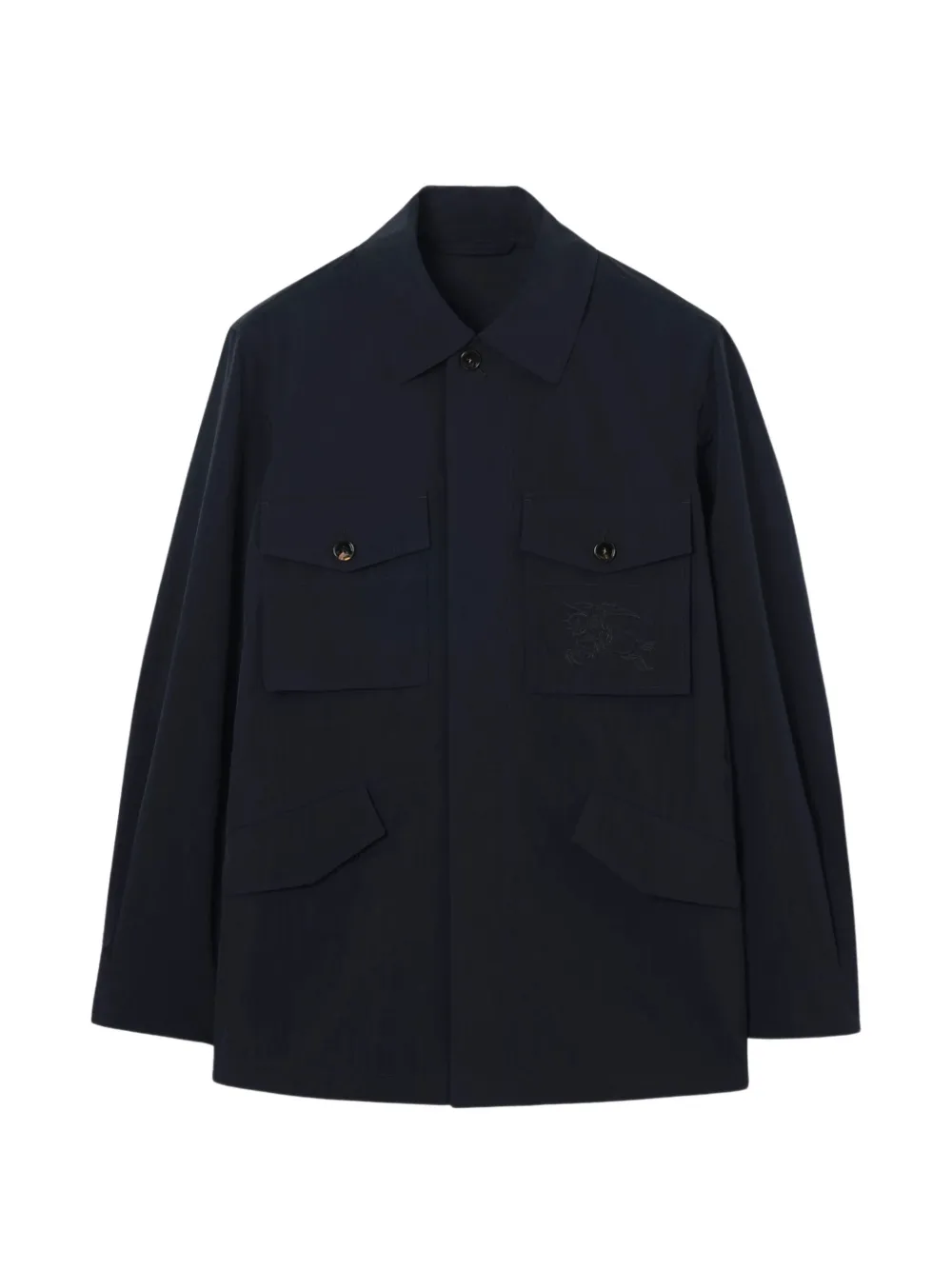 Burberry Equestrian Knight Design field jacket - Blu