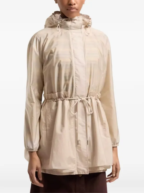Moncler Weteau ラッフルトリム ジャケット | ニュートラル | FARFETCH JP