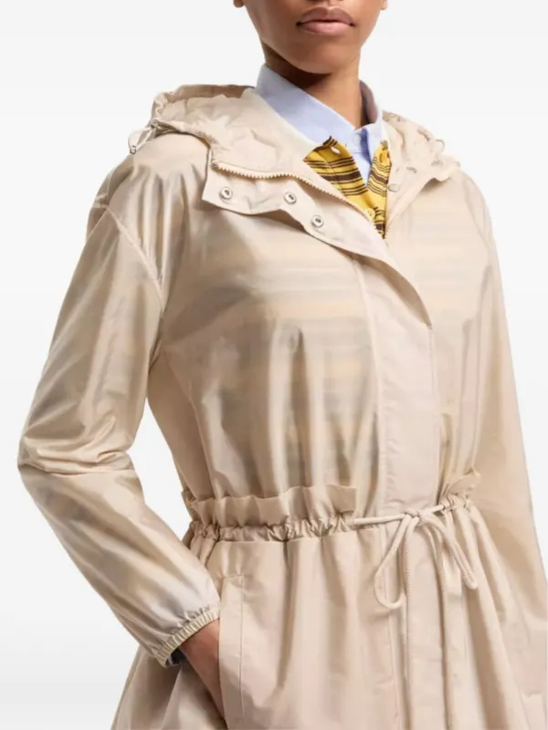 Moncler Weteau フーデッドコート | ニュートラル | FARFETCH JP