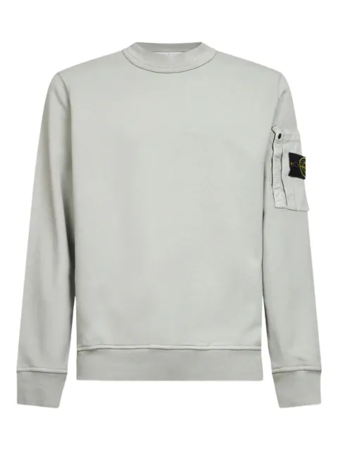 Stone Island logo patch crew-neck sweater