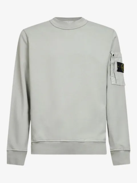 Stone Island Compass-patch pocket-detail sweatshirt