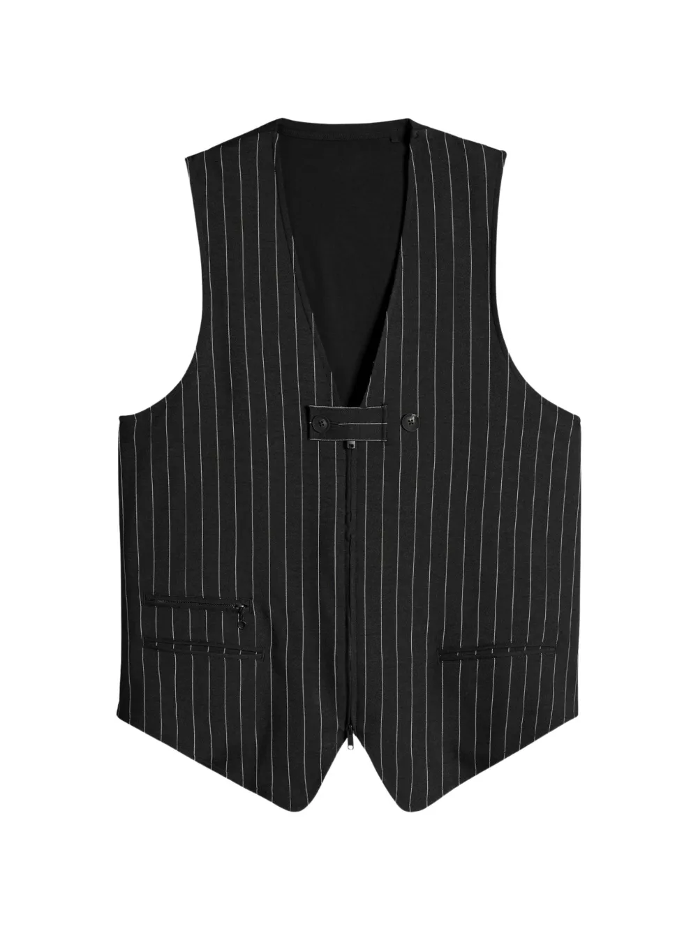 Y-3 pinstripe waistcoat - Nero
