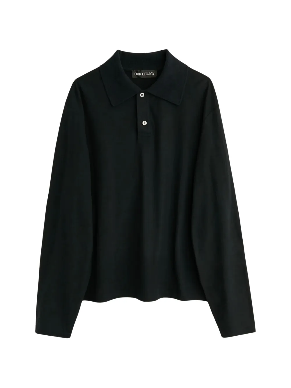 OUR LEGACY Rugby Longsleeve polo shirt - Schwarz