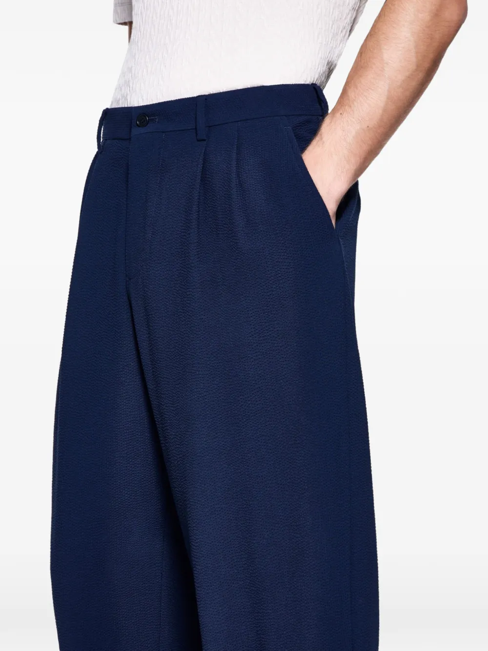 Giorgio Armani Plooibroek Blauw