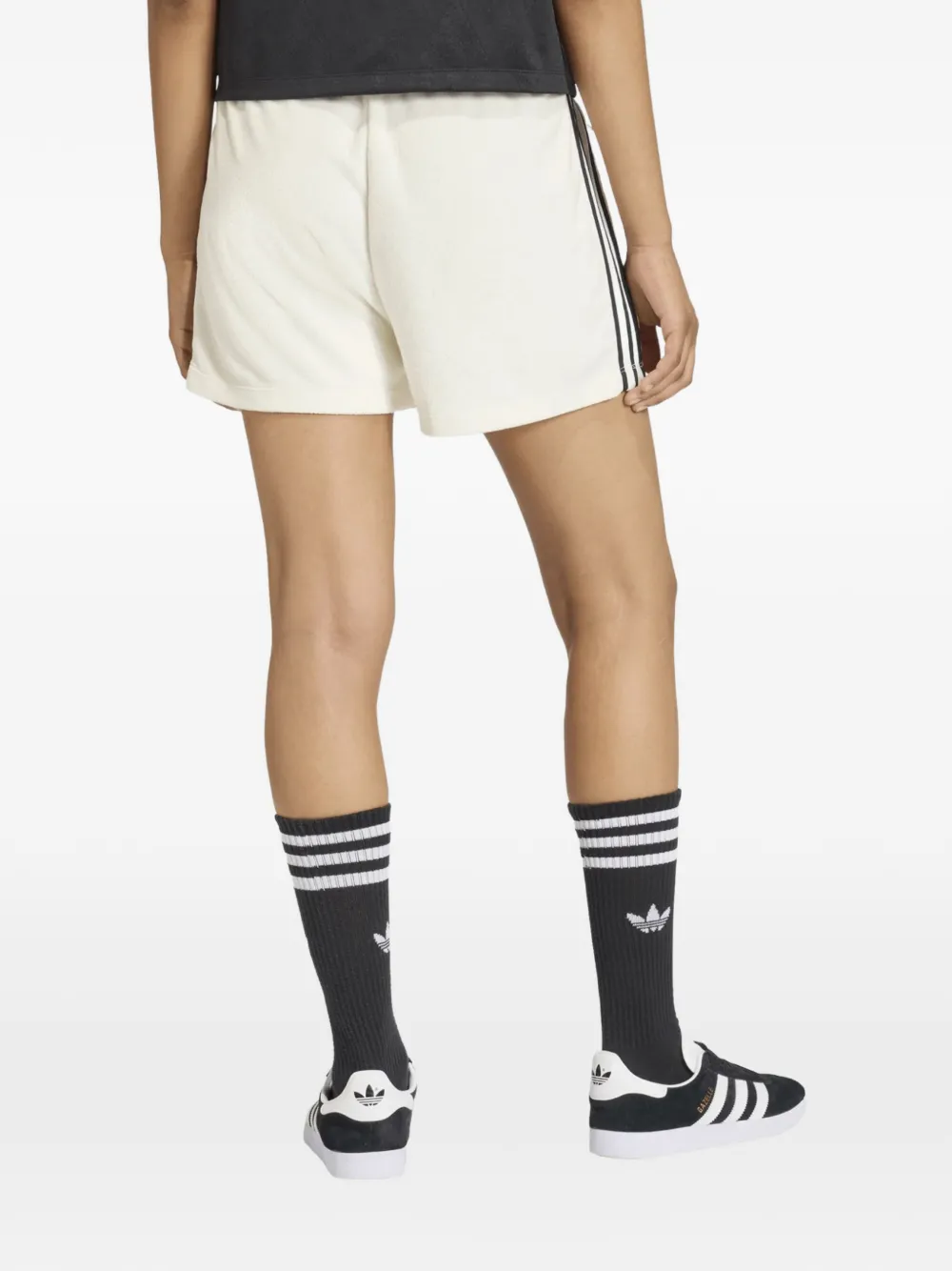 adidas Mini-shorts met logodetail Beige