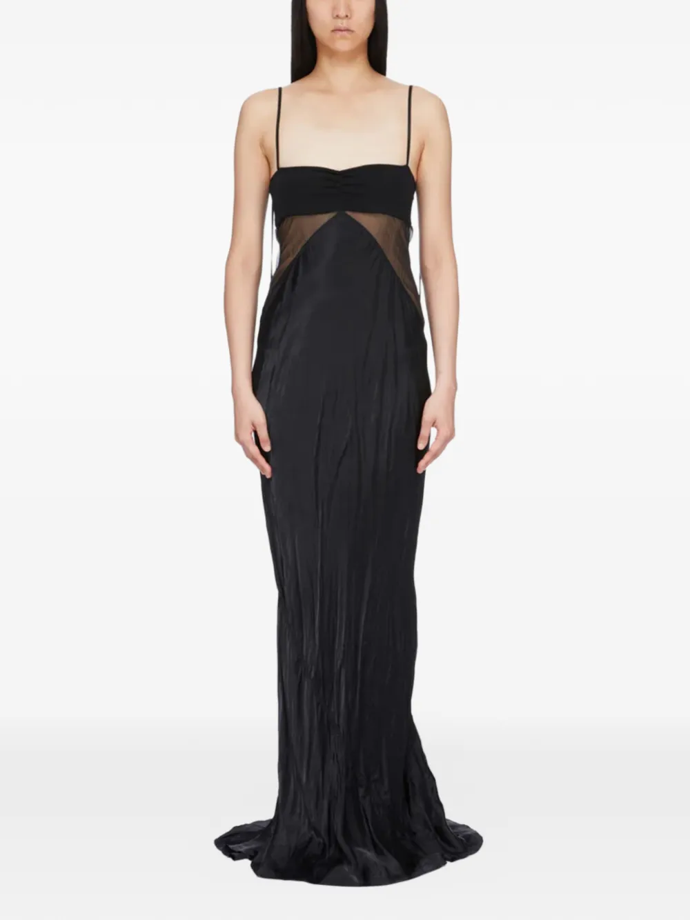 Rick Owens Mouwloze maxi-jurk Zwart