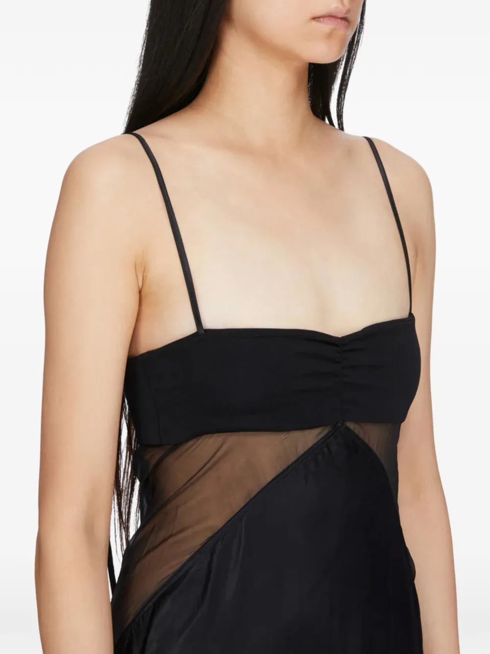 Rick Owens Mouwloze maxi-jurk Zwart