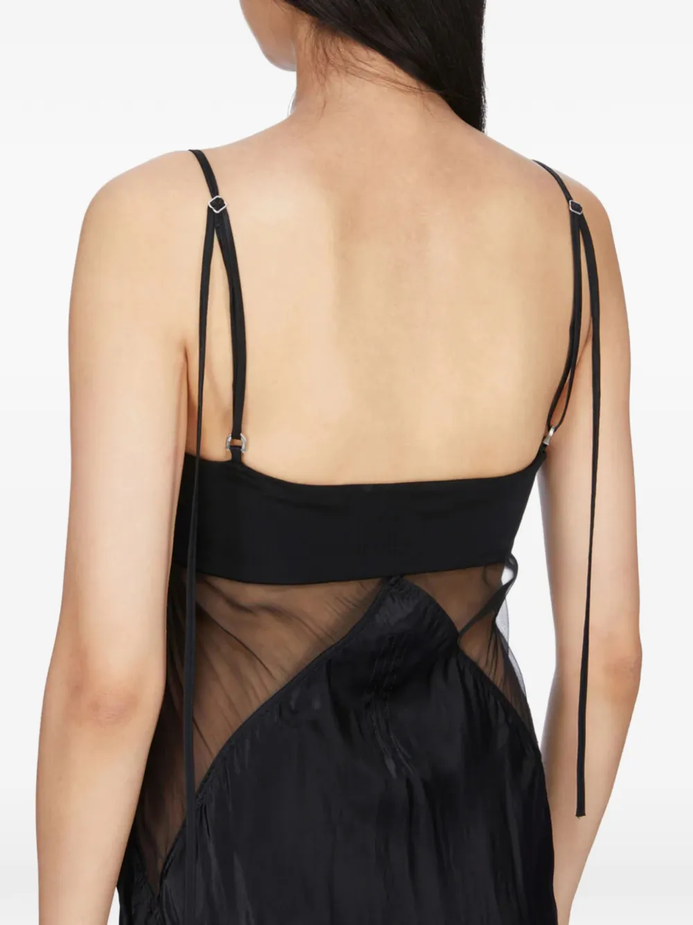 Rick Owens Mouwloze maxi-jurk Zwart