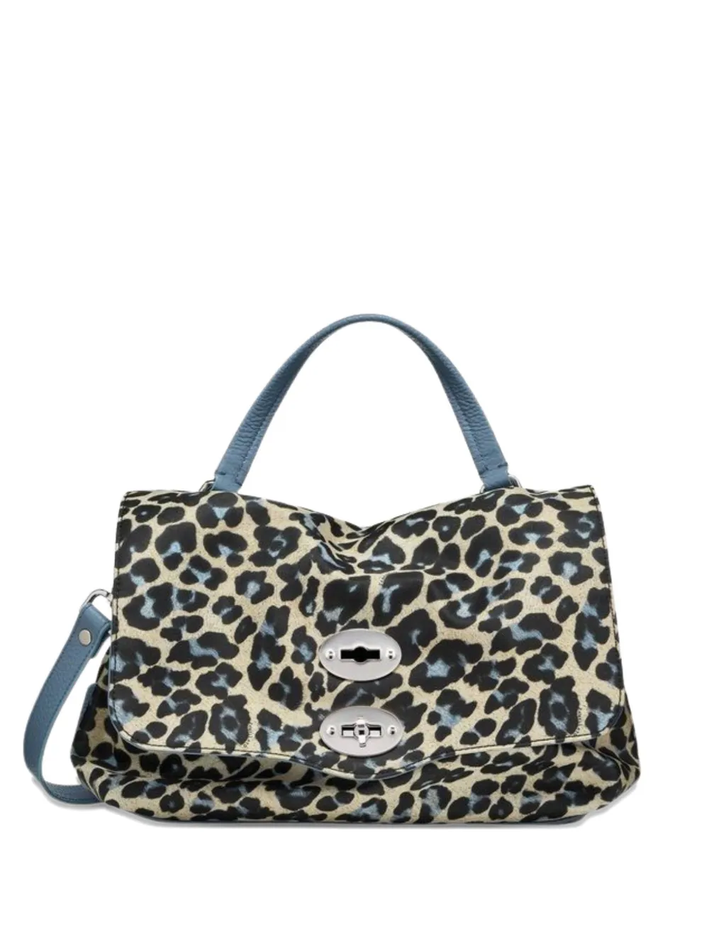 Zanellato Postina leopard-print clutch bag - Nero