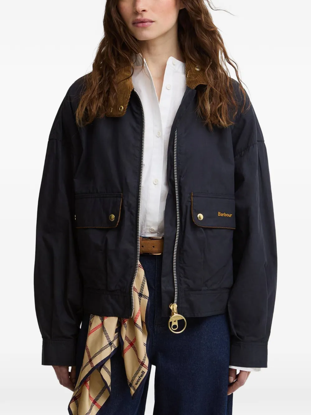  Barbour Corduroy-collar Jacket - Blue 