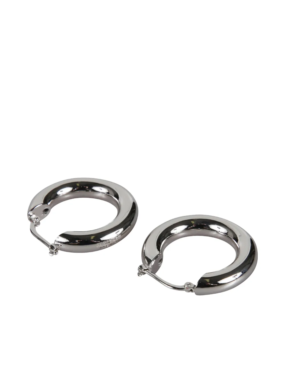 Jil Sander round-hoop earrings - Zilver