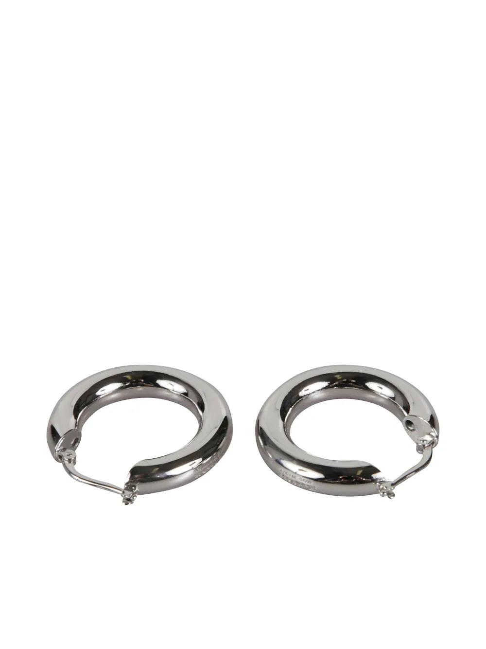 Jil Sander round-hoop earrings - Argento