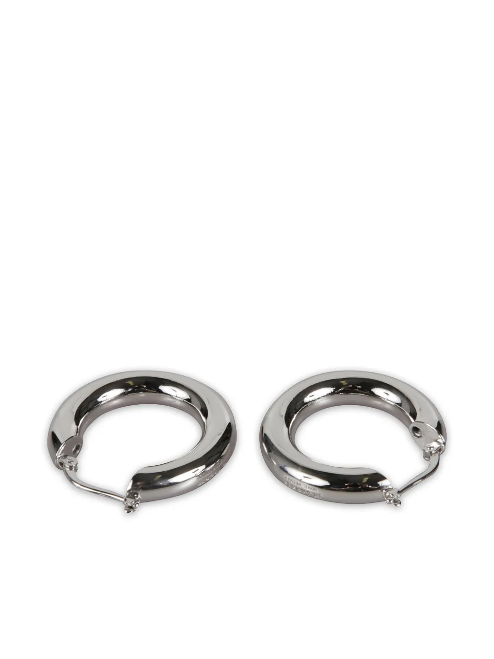 Jil Sander round-hoop earrings - Argento