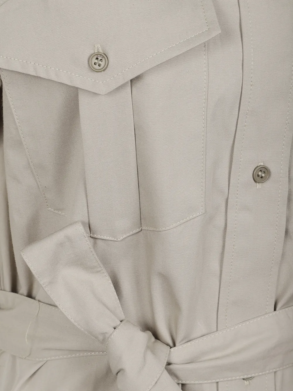  A.p.c. Evy's Buttoned Belted Midi Dress - Neutrals 