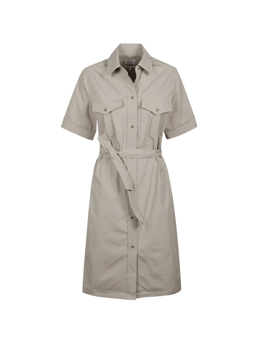 A.P.C. Evy's buttoned belted midi dress - Toni neutri