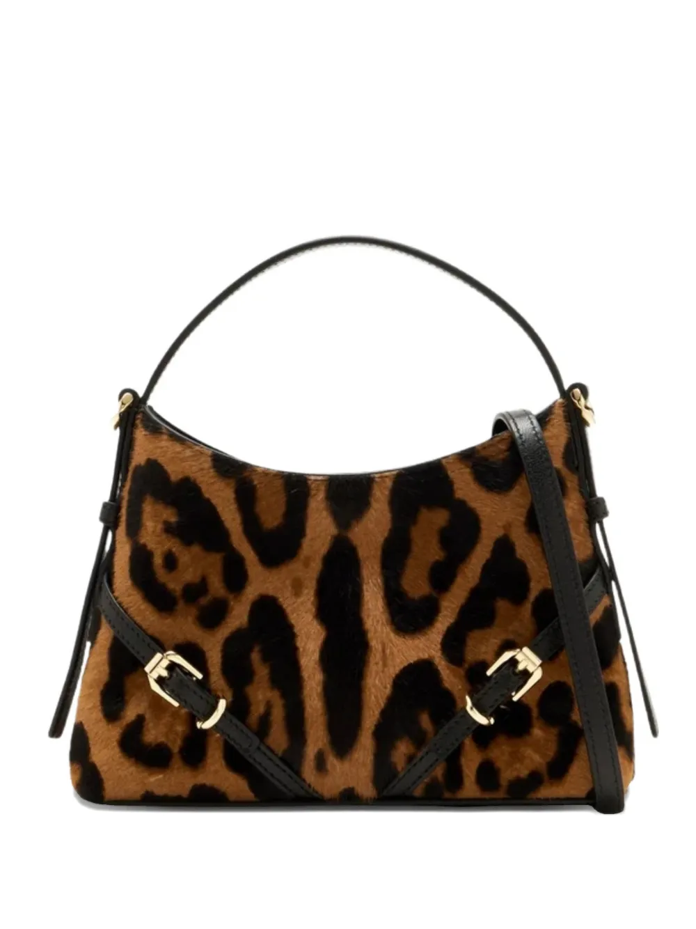 Givenchy Borsa tote Nano Voyou leopardata - Marrone