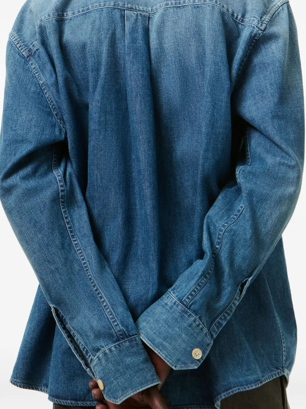 OUR LEGACY Above overhemd met zak en knoop Blauw