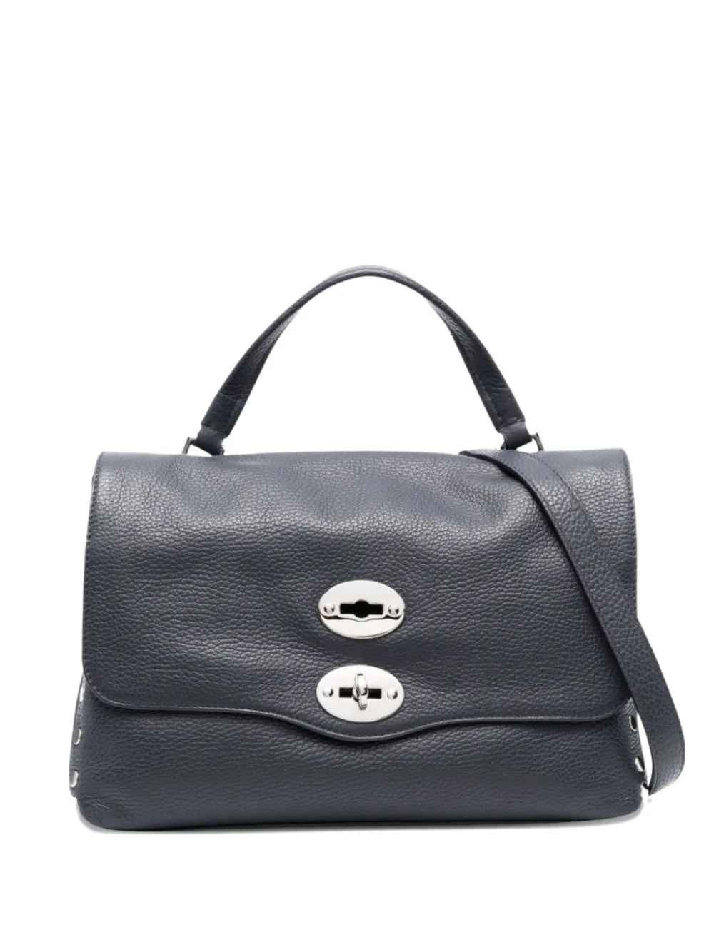 Zanellato small Postina® stud-embellished tote bag - Blu