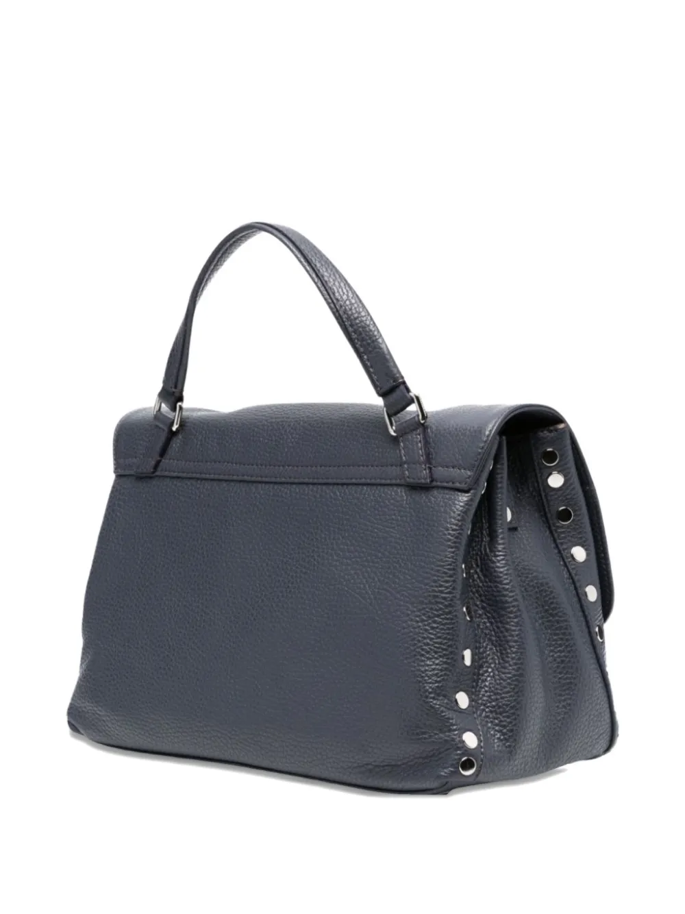 Zanellato small Postina stud-embellished tote bag - Blauw