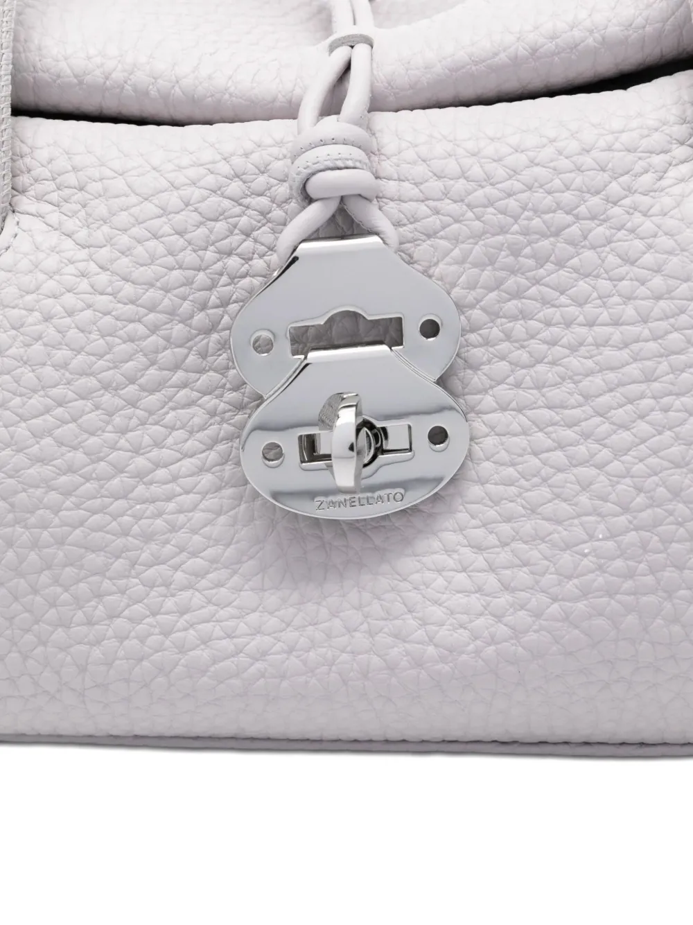 Zanellato Dotta Centauro kleine shopper met handvat Wit