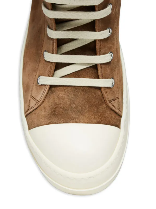 Rick Owens Temple ハイカット スニーカー | ブラウン | FARFETCH JP