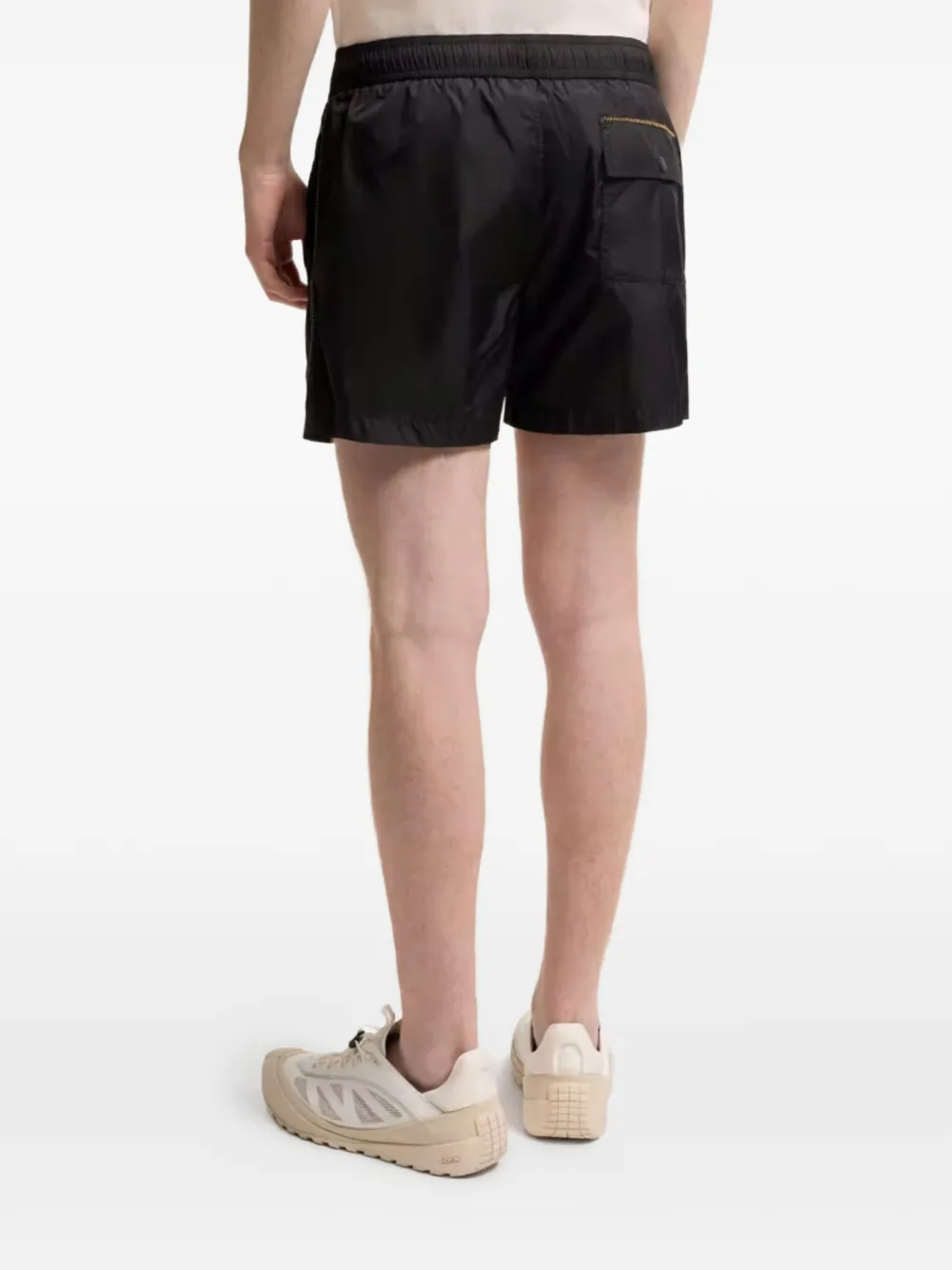 Moncler Zwembroek met logopatch Zwart