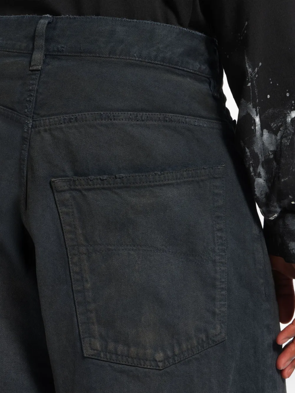 Balenciaga Denim jeans met vijf zakken Zwart