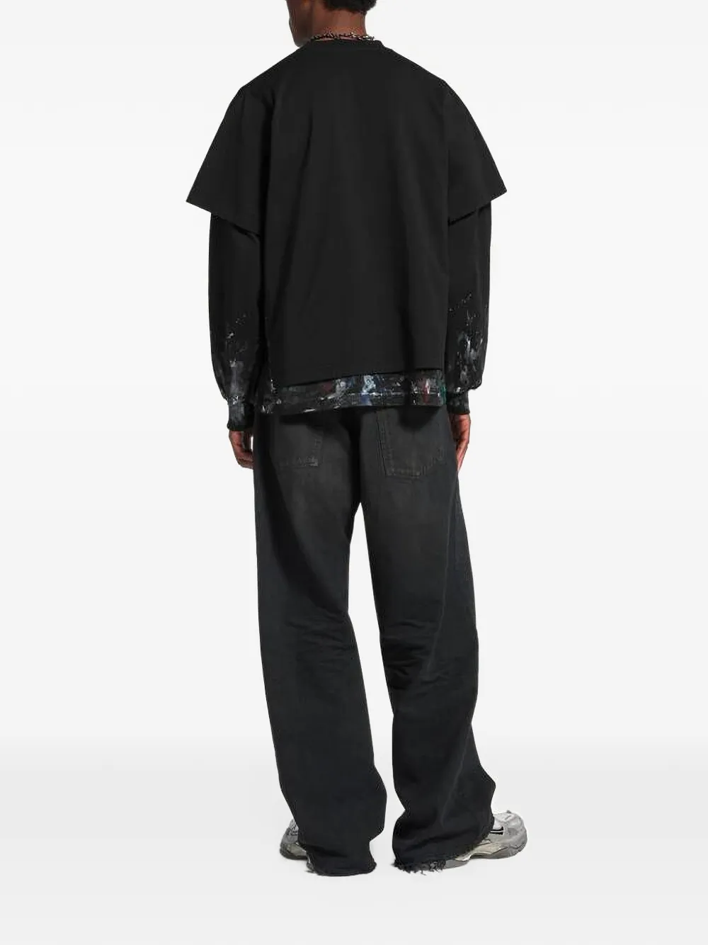 Balenciaga Jeans met wijde pijpen Zwart