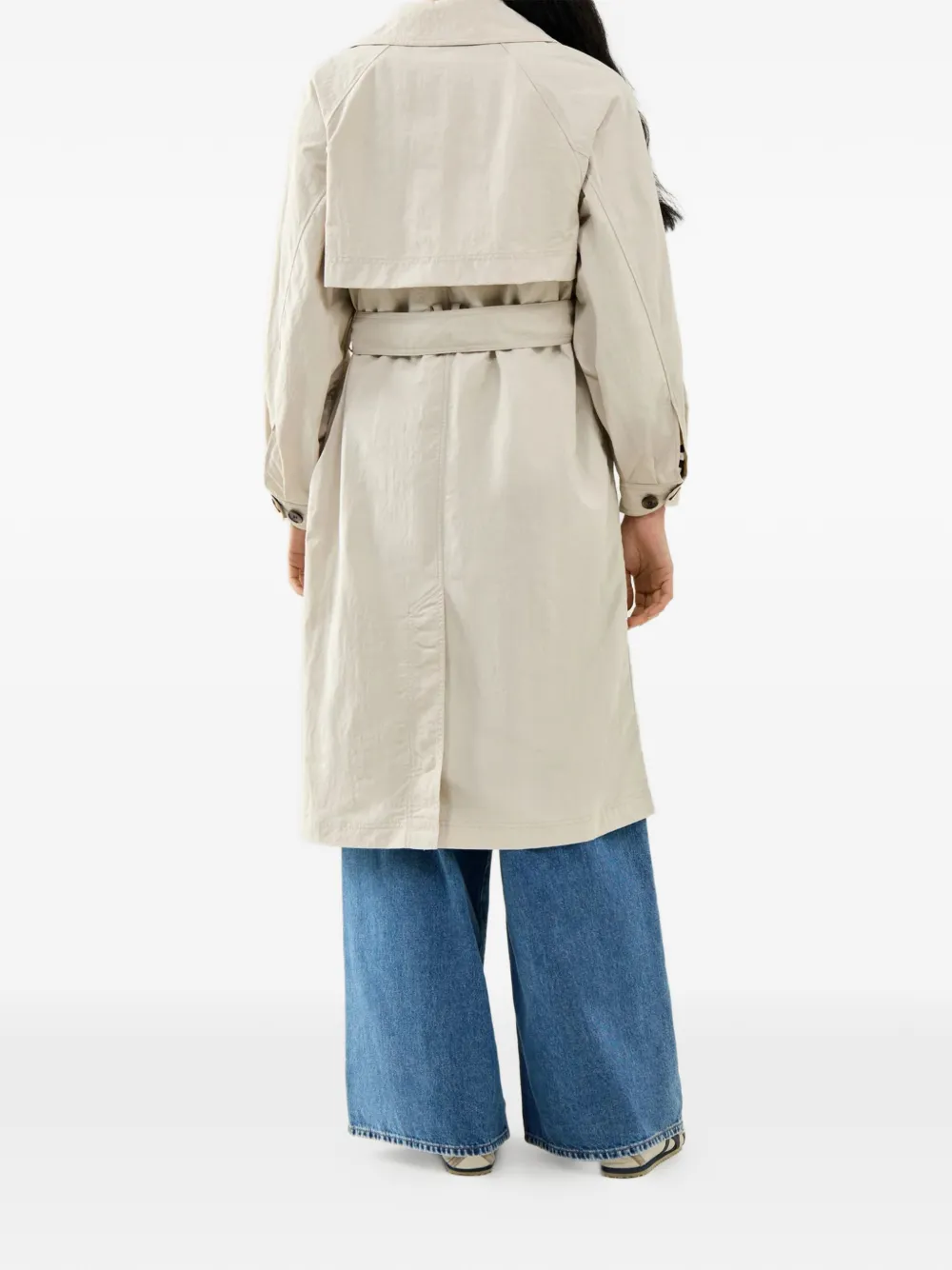  Barbour Layla Double-breasted Belted Trench Coat - Neutrals 
