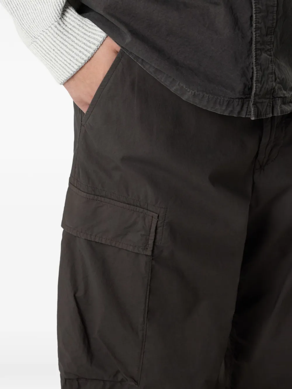 Stone Island Broek met cargo zak Grijs