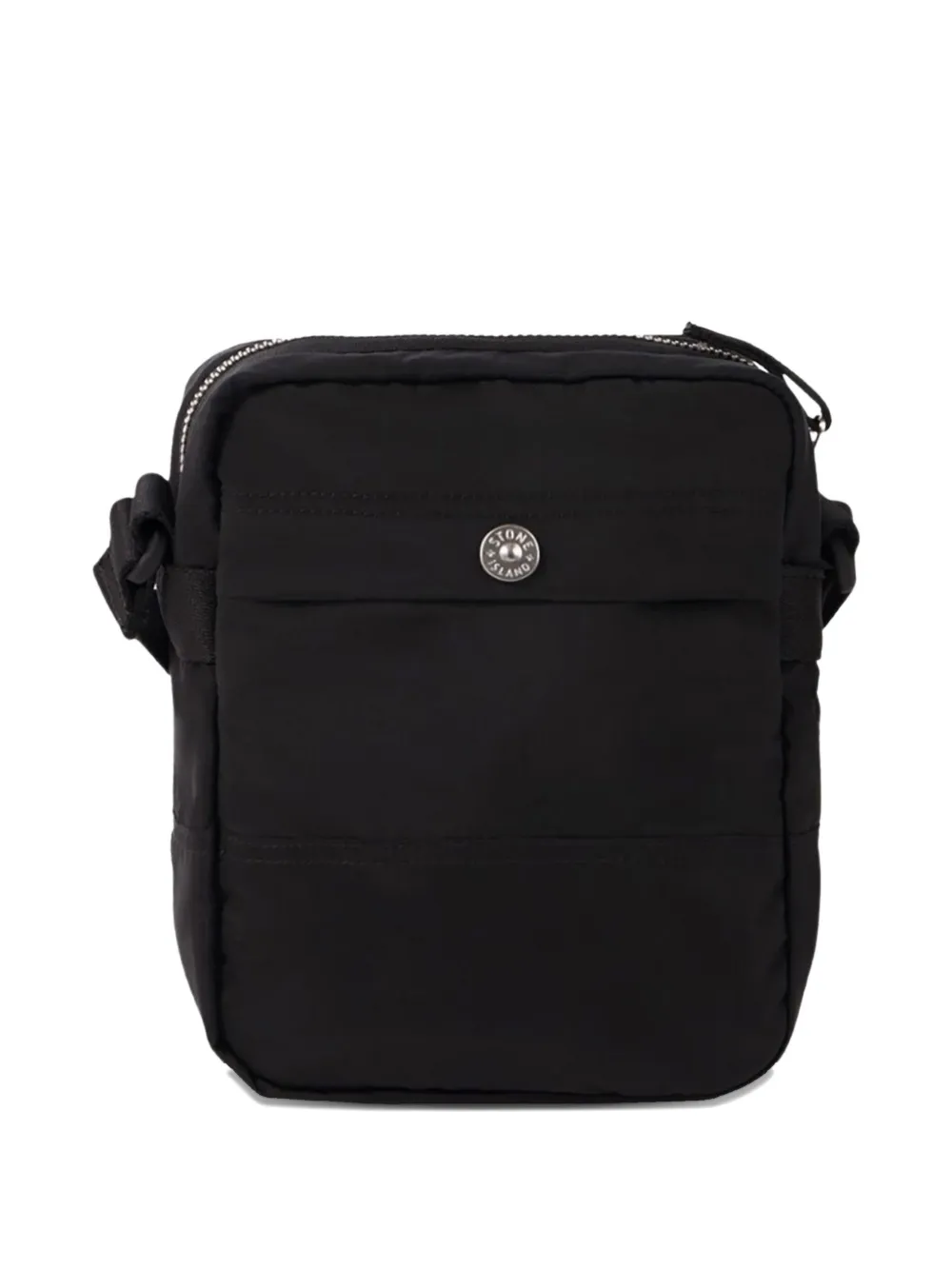 Stone Island logo messenger bag - Zwart