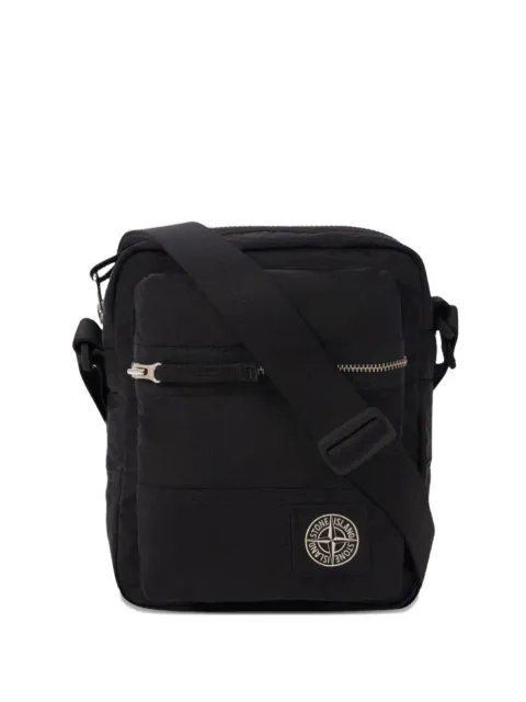 Stone Island logo messenger bag