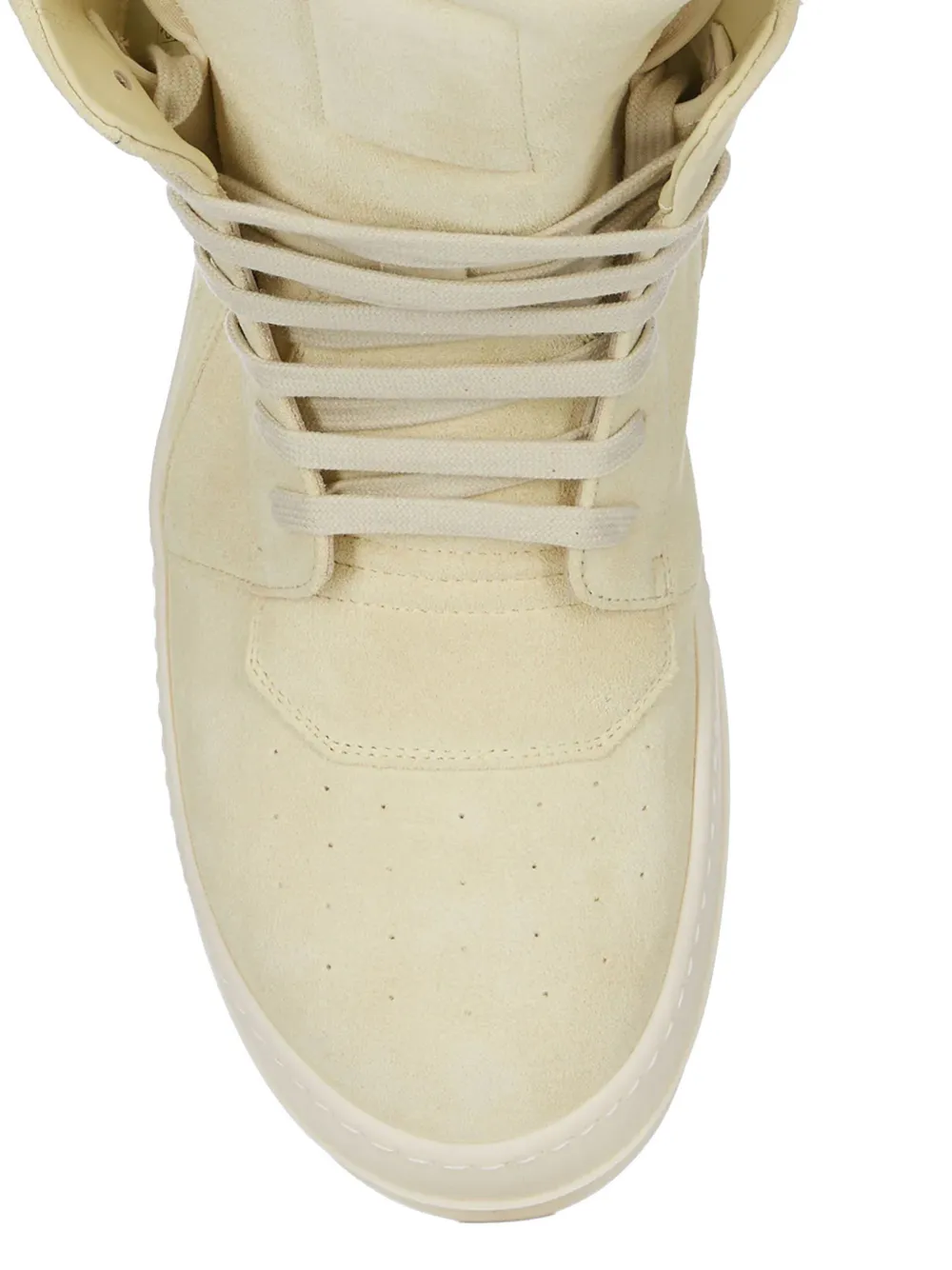 Rick Owens Geobaskets leren sneakers met rits Beige